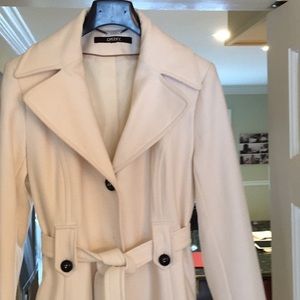 DKNY winter white coat